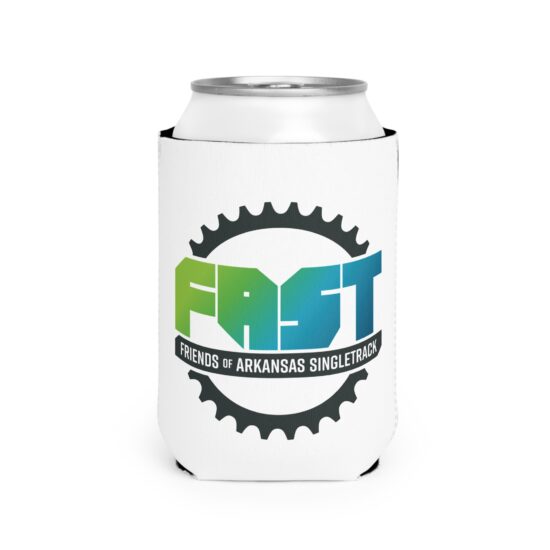 FAST Logo Can Cooler Sleeve — Friends of Arkansas Singletrack Beer Koozie