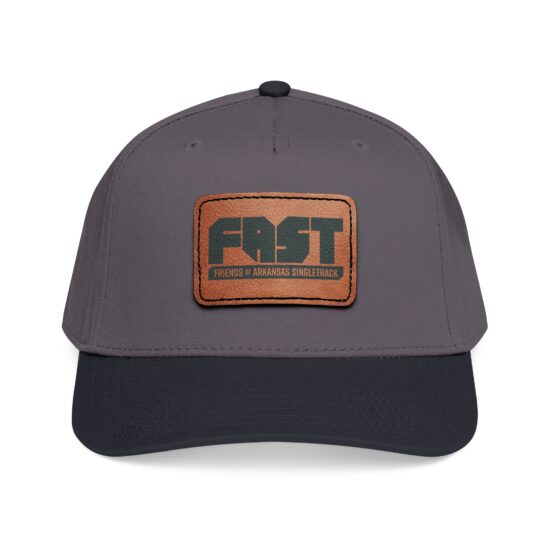 FAST Leather Patch Baseball Cap — Vintage Outdoor Trucker Hat