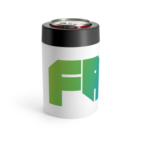 Can Cooler - Gradient "FAST" Text Can Holder | Insulated Beer & Soda Cooler